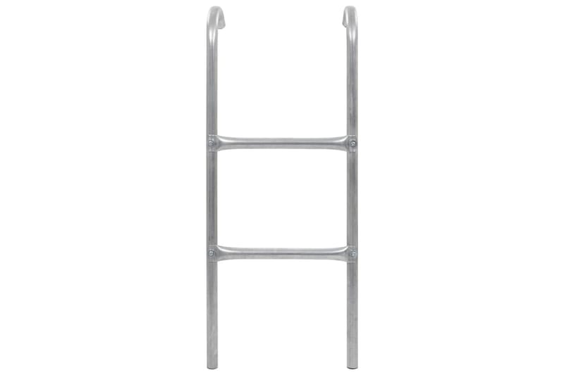 Stige til trampoline 2 trinn stål sølv 82,5 cm - Sport & fritid - Lek & sport - Lekeredskap & utelek