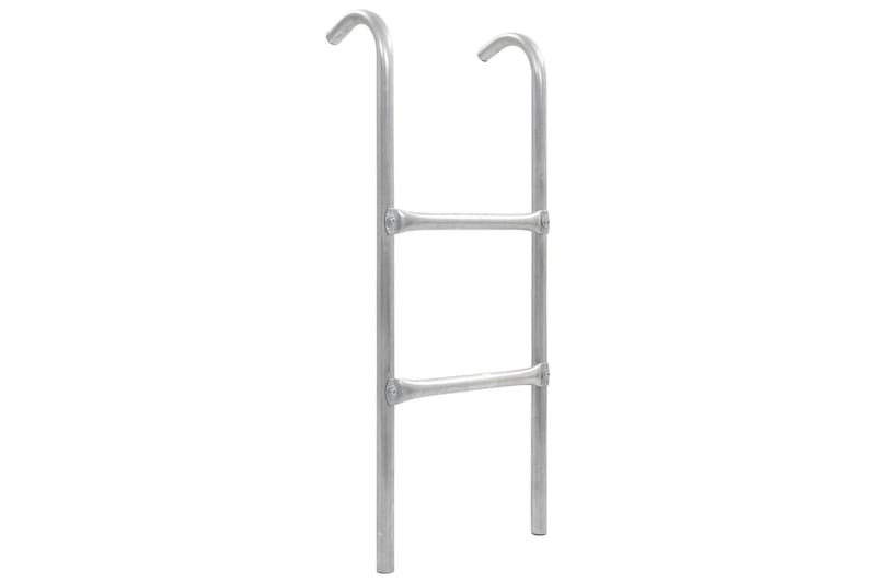 Stige til trampoline 2 trinn stål sølv 82,5 cm - Sport & fritid - Lek & sport - Lekeredskap & utelek
