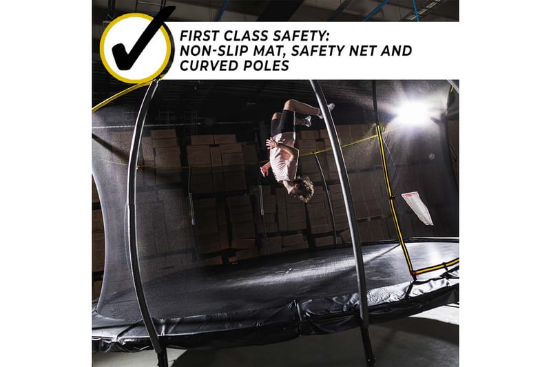Stratos Rund Trampoline 4,27m - Svart - Sport & fritid - Lek & sport - Lekeredskap & utelek