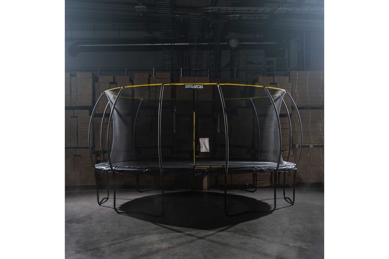 Stratos Rund Trampoline 4,27m - Svart - Sport & fritid - Lek & sport - Lekeredskap & utelek