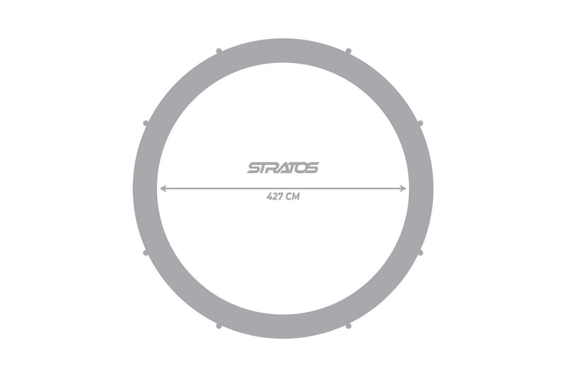 Stratos Rund Trampoline 4,27m - Svart - Sport & fritid - Lek & sport - Lekeredskap & utelek