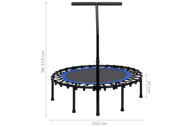 Trim-trampoline med håndtak 102 cm - Trampoliner