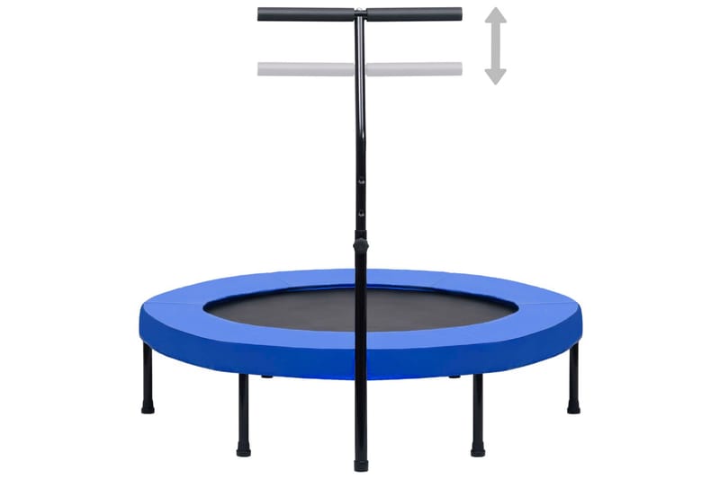 Trim-trampoline med håndtak og sikkerhetspute 122 cm - Trampoliner