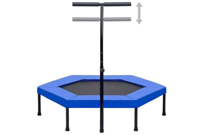 Trim-trampoline med håndtak og sikkerhetspute sekskantet - Trampoliner