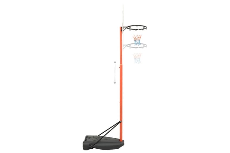 Bærbart basketballkurvsett justerbart 180-230 cm - Flerfarget - Sport & fritid - Lek & sport - Utendørs spill