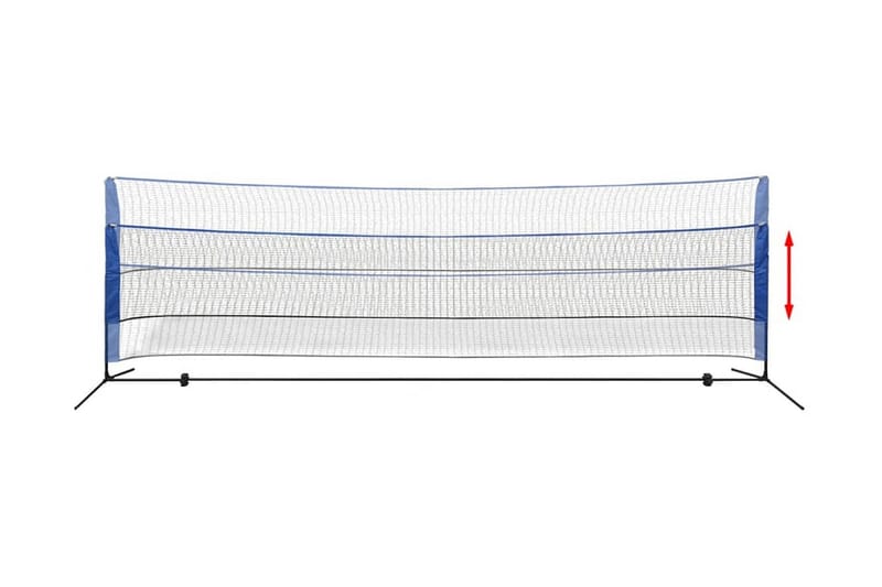 Badmintonnett med fjrballer 500x155 cm - Utendørs spill