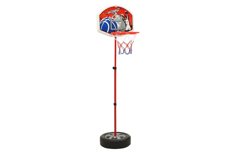 Basketballsett for barn justerbart 120 cm - Flerfarget - Utendørs spill