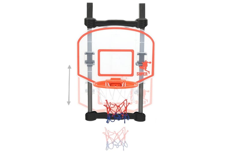 Basketballsett for dør justerbart - Flerfarget - Utendørs spill