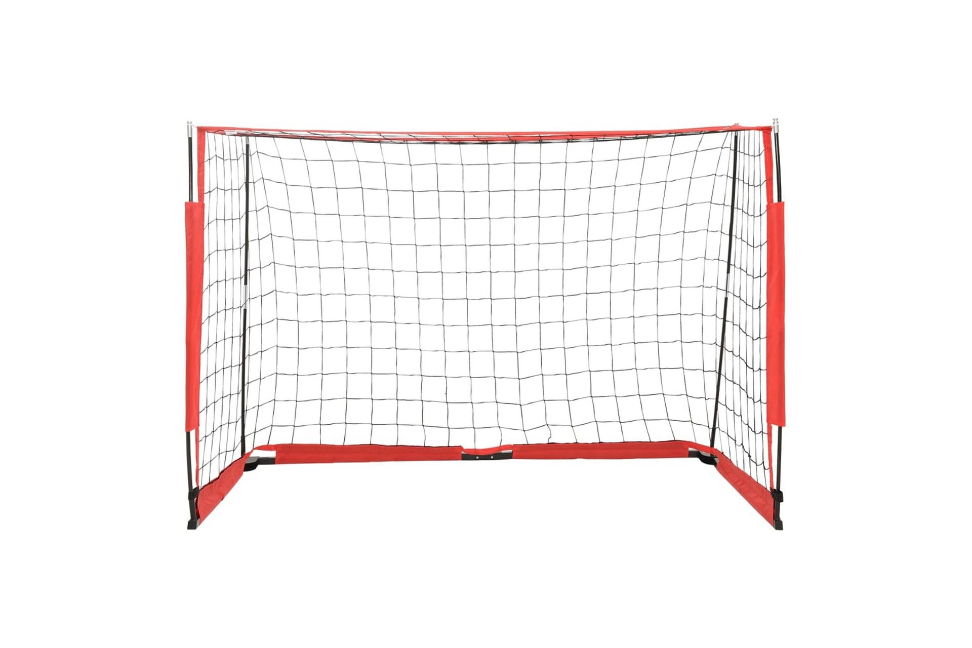Fotballmål 184x91x124,5 cm stål - Svart - Sport & fritid - Lek & sport - Utendørs spill