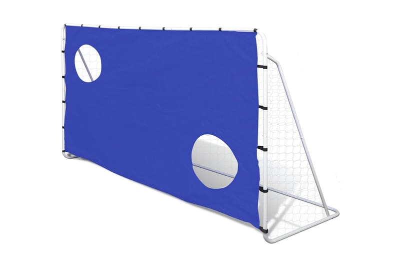 Fotballmål med Skuddvegg Stål 240 x 92 x 150 cm - Sport & fritid - Lek & sport - Utendørs spill