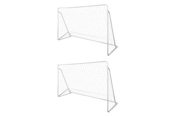Fotballmål stål 2 stk 240x90x150 cm - Sport & fritid - Lek & sport - Utendørs spill