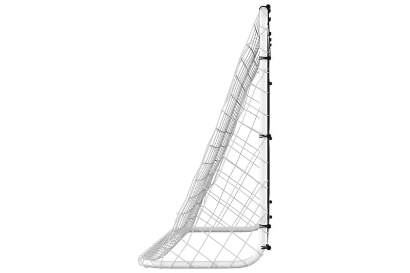 Fotballmål treningsnett stål 184x61x122 cm - Svart - Utendørs spill