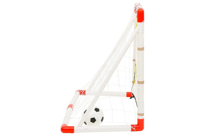 Fotballmålsett for barn med målvegg 120x51x77,5 cm - Flerfarget - Utendørs spill