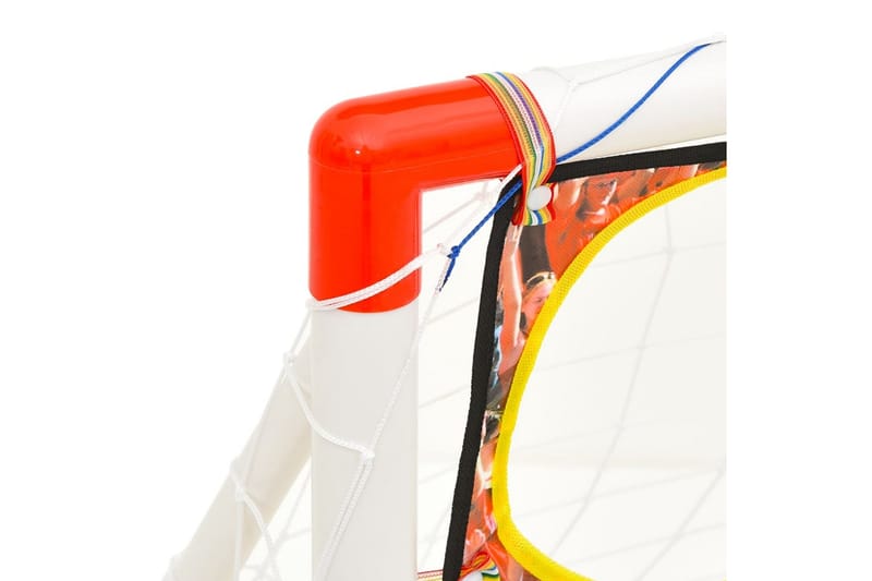 Fotballmålsett for barn med målvegg 120x51x77,5 cm - Flerfarget - Sport & fritid - Lek & sport - Utendørs spill