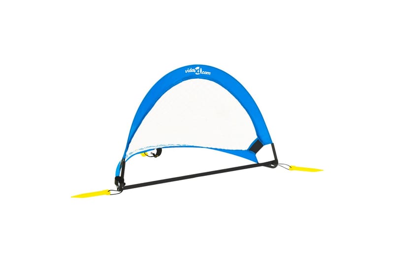 Fotballmålsett for barn med oppbevaringspose 75,5x46x48 cm - Blå - Sport & fritid - Lek & sport - Utendørs spill