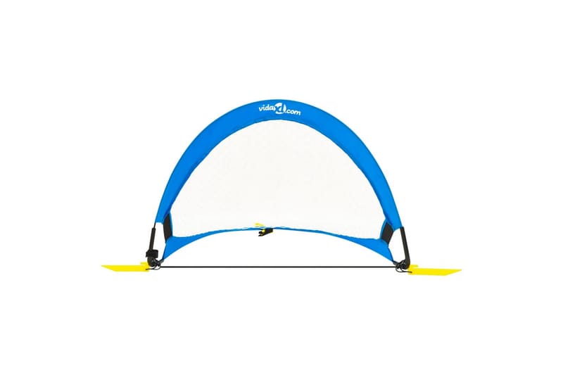 Fotballmålsett for barn med oppbevaringspose 75,5x46x48 cm - Blå - Sport & fritid - Lek & sport - Utendørs spill