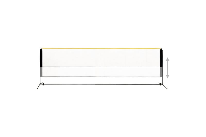 Justerbart badmintonnett 500x103x94-158 cm metall - Sport & fritid - Lek & sport - Utendørs spill