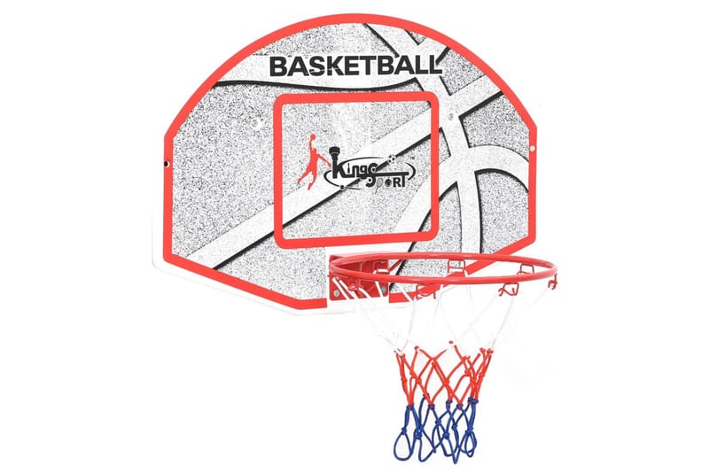 Veggmontert basketballsett 5 deler 66x44,5 cm - Flerfarget - Utendørs spill