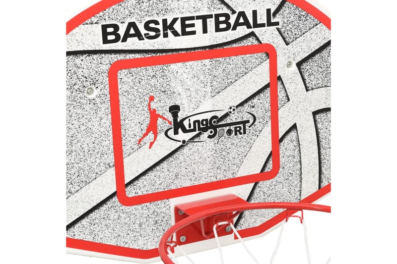 Veggmontert basketballsett 5 deler 66x44,5 cm - Flerfarget - Utendørs spill