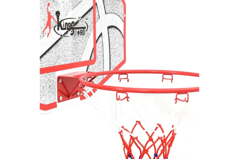 Veggmontert basketballsett 5 deler 66x44,5 cm - Flerfarget - Sport & fritid - Lek & sport - Utendørs spill