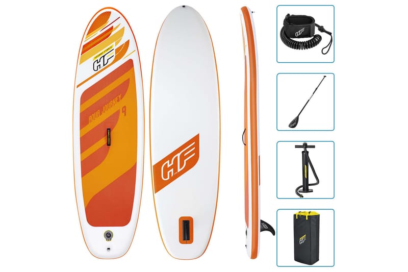 Bestway Hydro-Force Oppblåsbart padlebrettsett Aqua Journey - Oransj - Sport & fritid - Lek & sport - Vannsport & vannlek