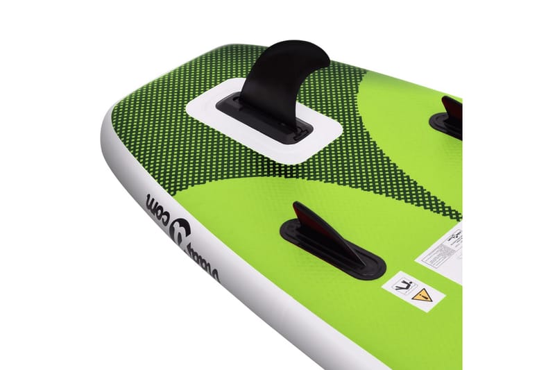 Oppblåsbart padlebrettsett grønn 360x81x10 cm - grønn - Vannsport & vannlek