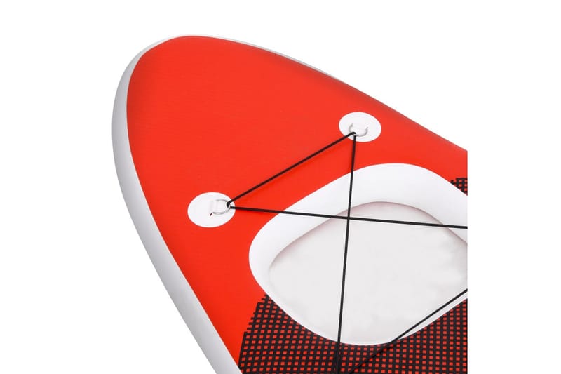 Oppblåsbart padlebrettsett rød 360x81x10 cm - Rød - Vannsport & vannlek
