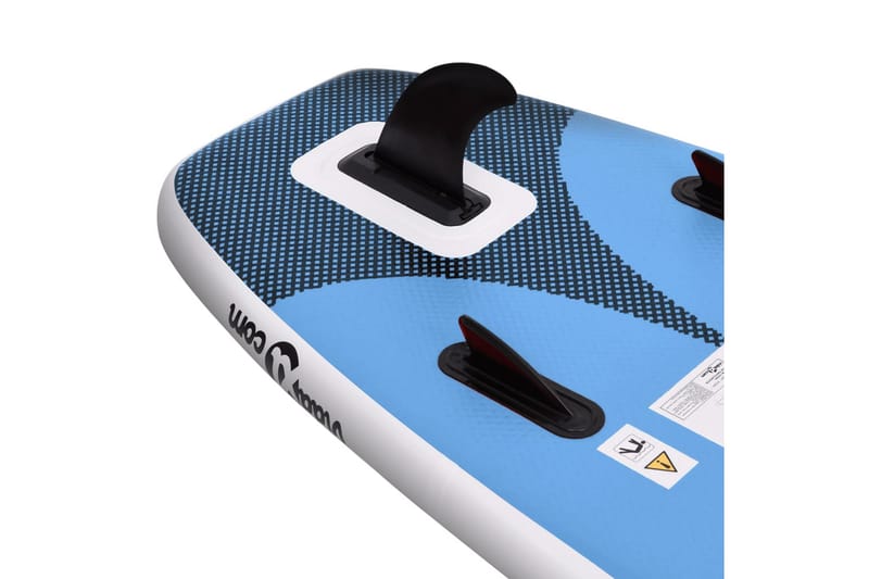 Oppblåsbart padlebrettsett havblå 360x81x10 cm - Blå - Vannsport & vannlek
