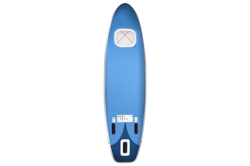 Oppblåsbart padlebrettsett havblå 300x76x10 cm - Blå - Vannsport & vannlek