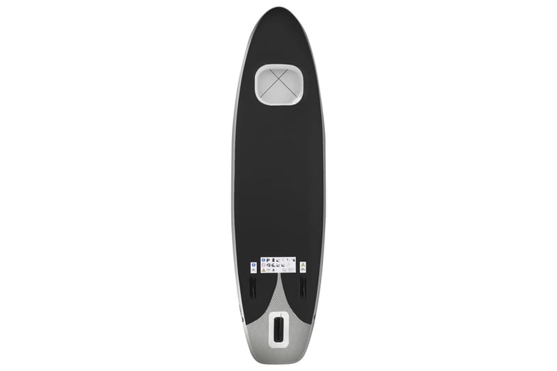 Oppblåsbart padlebrettsett svart 360x81x10 cm - Svart - Vannsport & vannlek