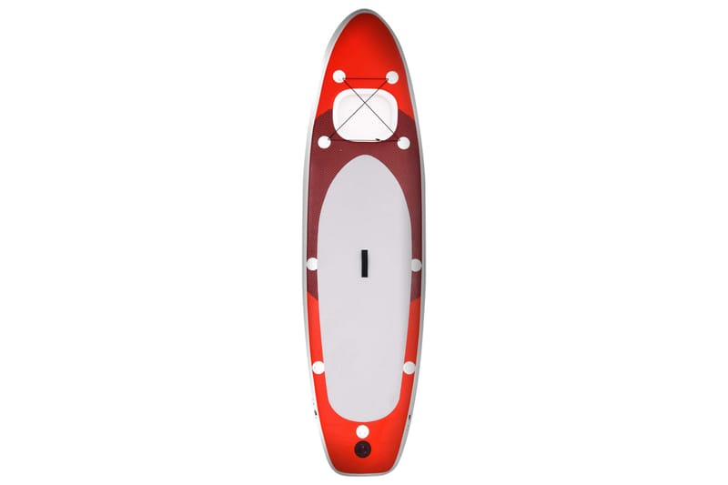 Oppblåsbart padlebrettsett rød 330x76x10 cm - Rød - Vannsport & vannlek