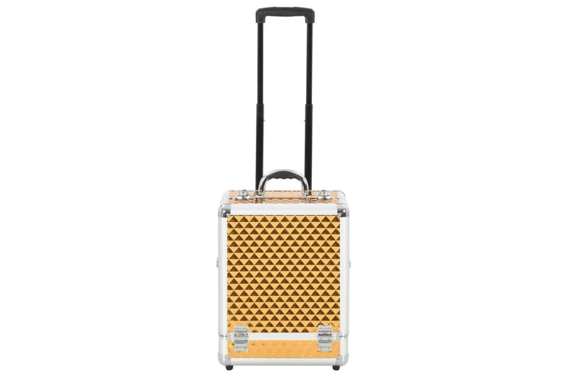 Sminketralle 35x29x45 gull aluminium - Gull - Sport & fritid - Reisetilbehør