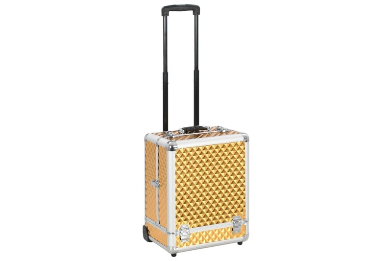 Sminketralle 35x29x45 gull aluminium - Gull - Sport & fritid - Reisetilbehør