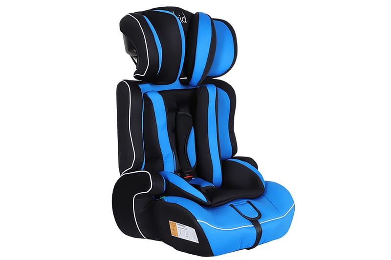 Kikid Bilsete Basic R129 76-105 cm - Svart/Blå - Sport & fritid - Til barn - Bilseter & babysete