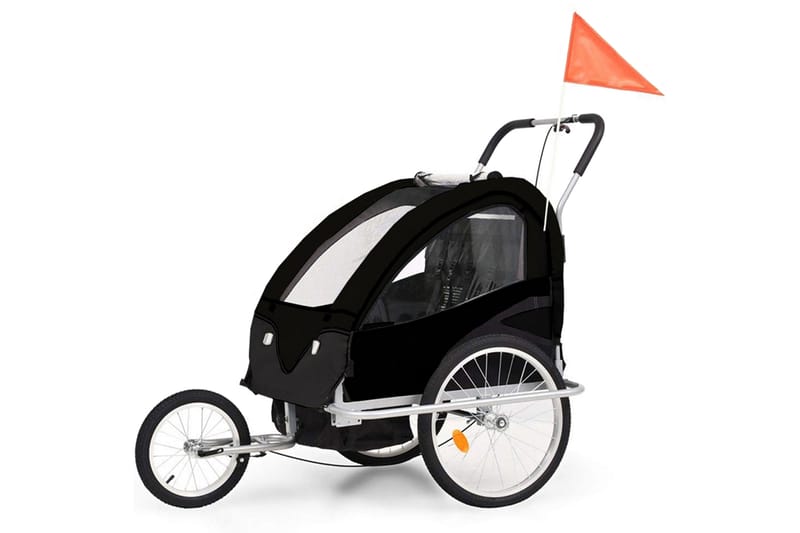 Sammenleggbar sykkelvogn/barnevogn 2-i-1 - Sport & fritid - Til barn - Barnevogn