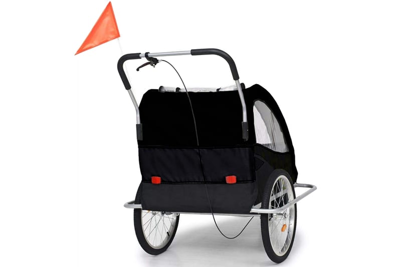 Sammenleggbar sykkelvogn/barnevogn 2-i-1 - Sport & fritid - Til barn - Barnevogn