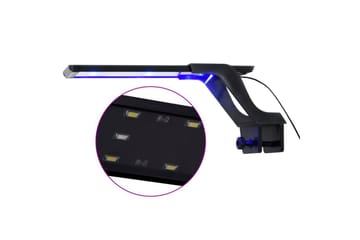 Akvarium LED-lys med klemme 25-45 cm blå & hvit - Sport & fritid - Til dyrene - Fisk & reptiler