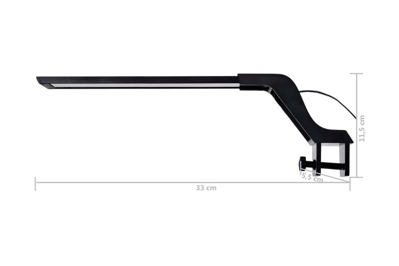 Akvarium LED-lys med klemme 35-55 cm blå & hvit - Sport & fritid - Til dyrene - Fisk & reptiler