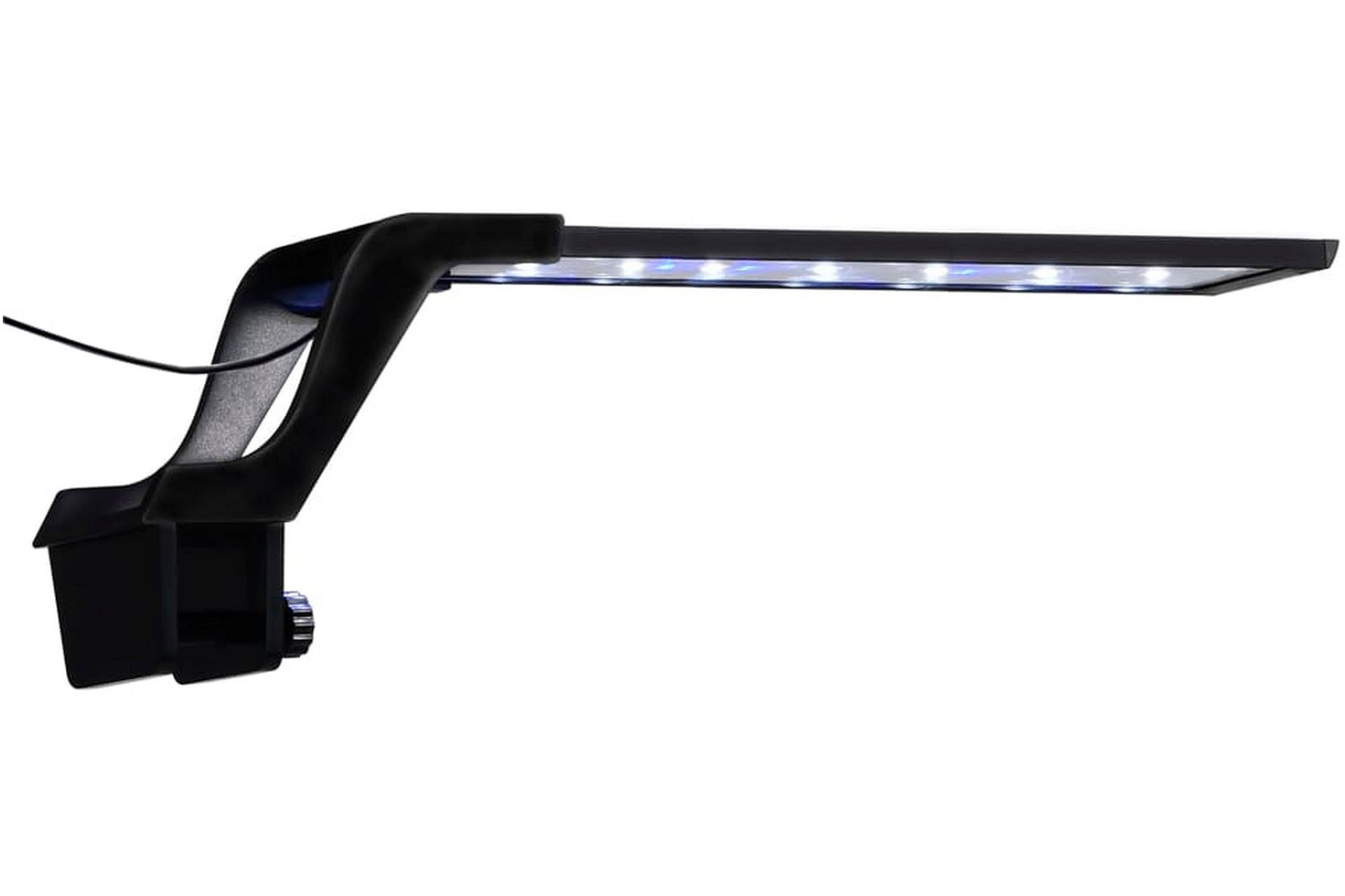Akvarium LED-lys med klemme 35-55 cm blå & hvit - Sport & fritid - Til dyrene - Fisk & reptiler