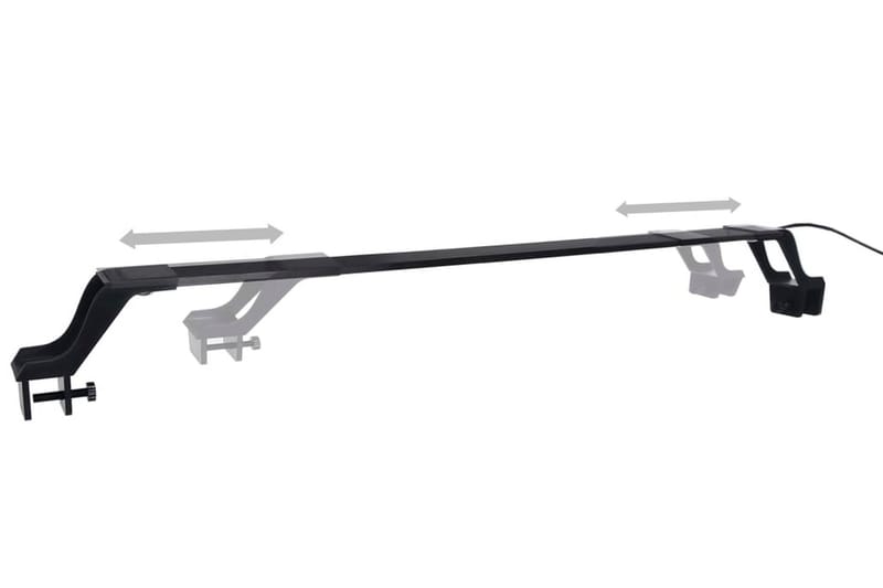 Akvarium LED-lys med klemmer 55-70 cm blå & hvit - Sport & fritid - Til dyrene - Fisk & reptiler