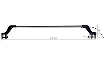 Akvarium LED-lys med klemmer 55-70 cm blå & hvit - Sport & fritid - Til dyrene - Fisk & reptiler