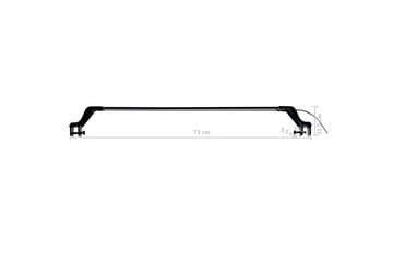 Akvarium LED-lys med klemmer 75-90 cm blå & hvit - Sport & fritid - Til dyrene - Fisk & reptiler