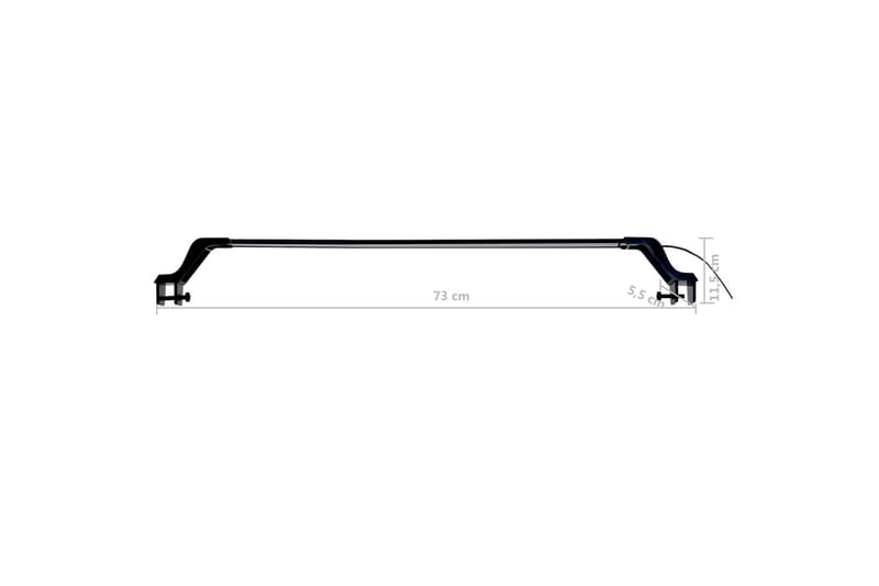 Akvarium LED-lys med klemmer 75-90 cm blå & hvit - Sport & fritid - Til dyrene - Fisk & reptiler