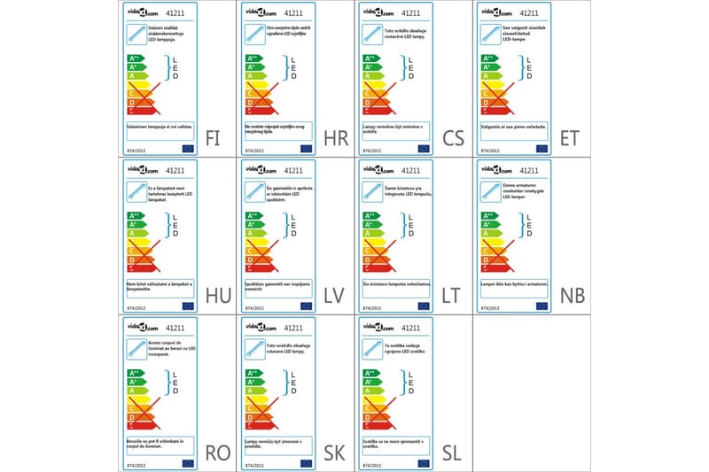Boblelampe for akvarium RGB 107 cm - Sport & fritid - Til dyrene - Fisk & reptiler