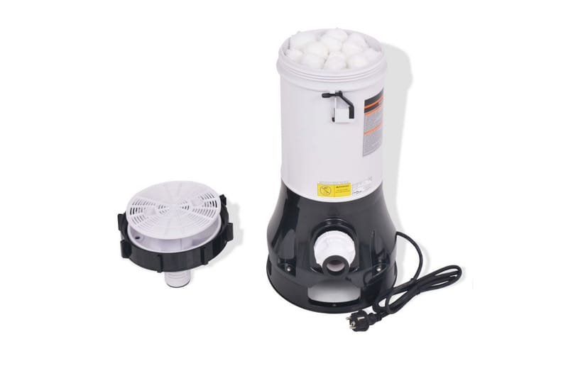 Filterpumpe for Intex Bestway basseng 185 W 4,4 m³/t - Hvit/Svart - Sport & fritid - Til dyrene - Fisk & reptiler