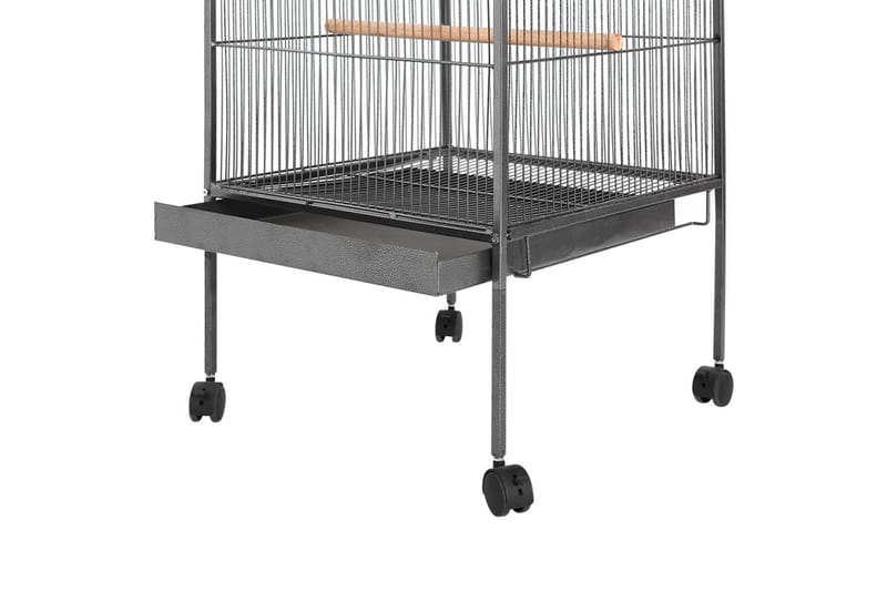 Fuglebur svart 54x54x146 cm stål - Sport & fritid - Til dyrene - Fugl - Fuglebur & voliere