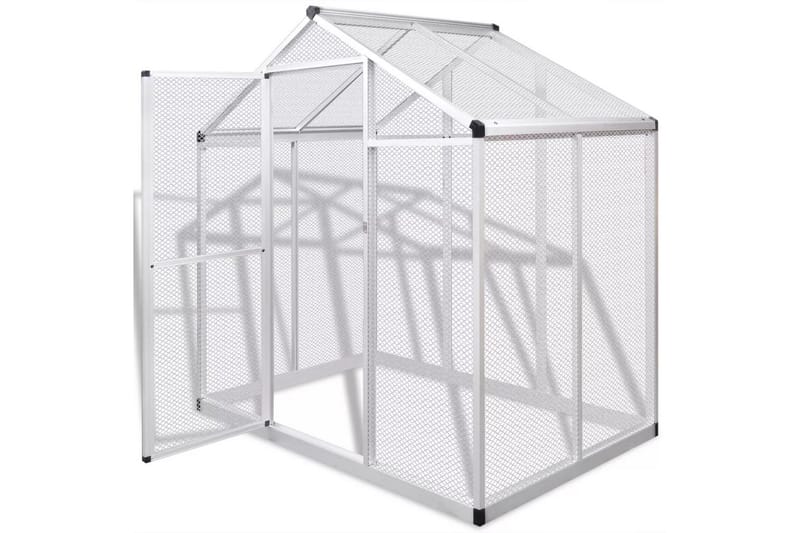 Utendørs fuglebur aluminium 178x122x194 cm - Sport & fritid - Til dyrene - Fugl - Fuglebur & voliere