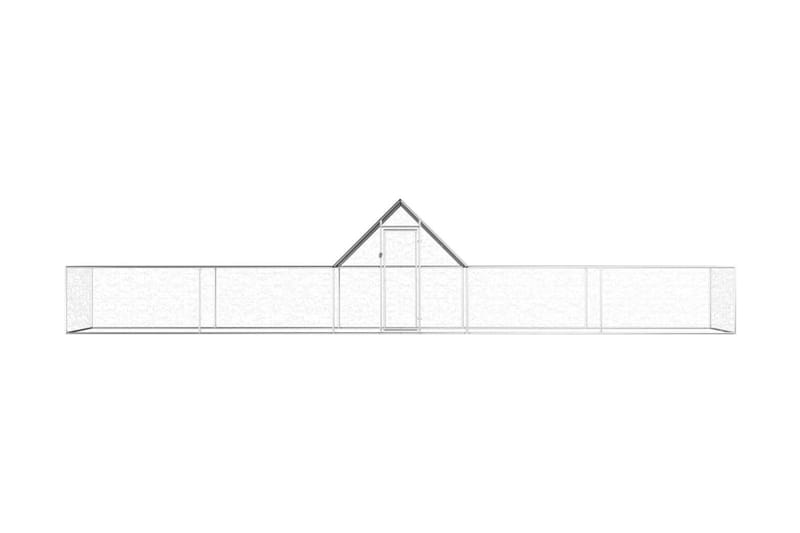 Hønsehus 10x2x2 m galvanisert stål - Sport & fritid - Til dyrene - Fugl - Hønsehus
