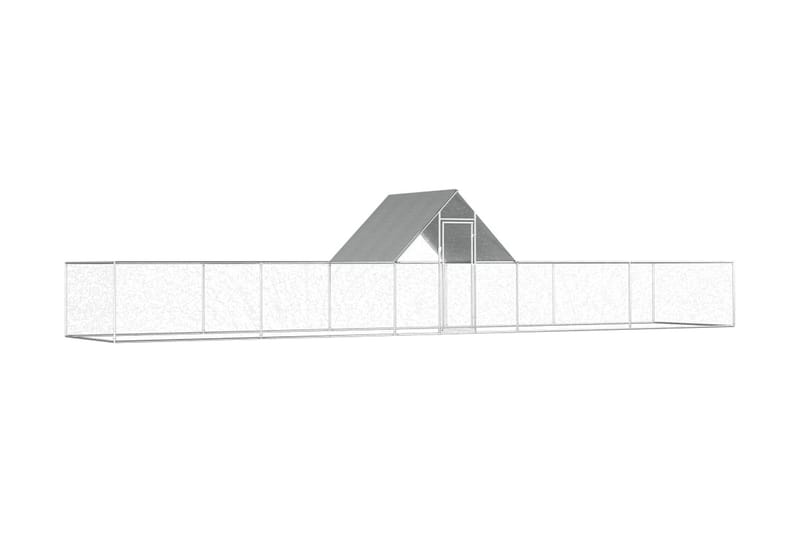 Hønsehus 10x2x2 m galvanisert stål - Hønsehus - Til dyrene - Hønsegård