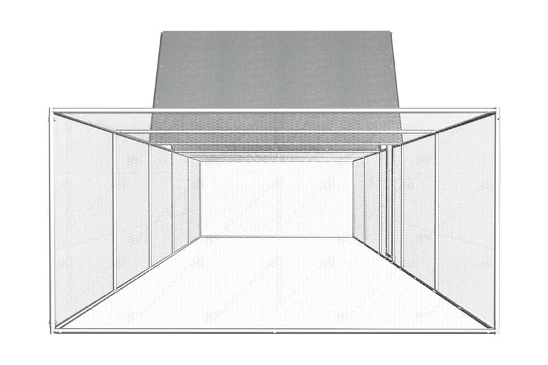 Hønsehus 10x2x2 m galvanisert stål - Sport & fritid - Til dyrene - Fugl - Hønsehus